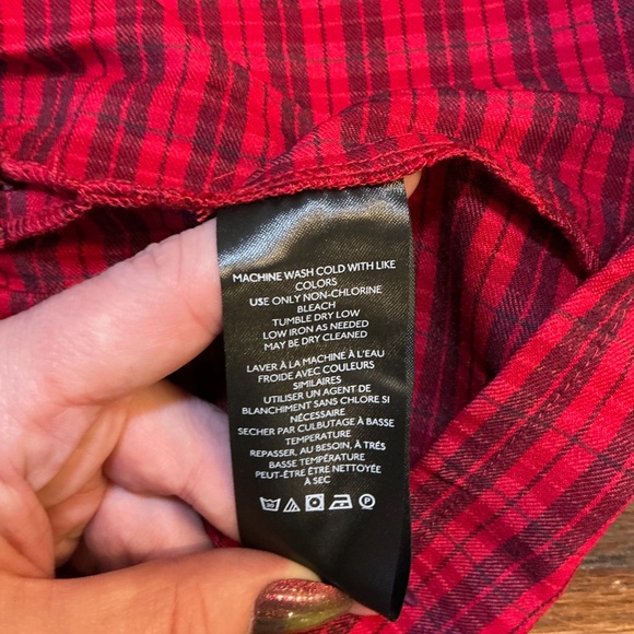 Urban Outfitters BDG Red Plaid Pleated Mini Skirt NWT Size Large - Picture 8 of 9